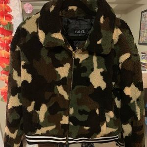 Camo Sherpa Jacket